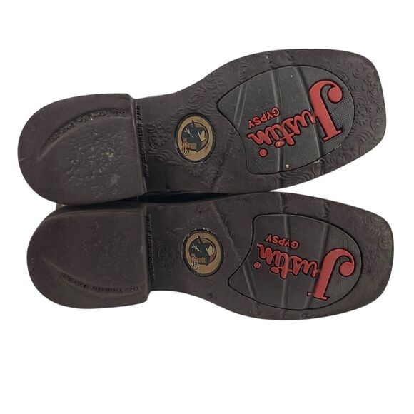 Justin Boots Gypsy Women’s Size 7B Leather Real Tree Camo Square Toe (HF12) - Picture 8 of 10